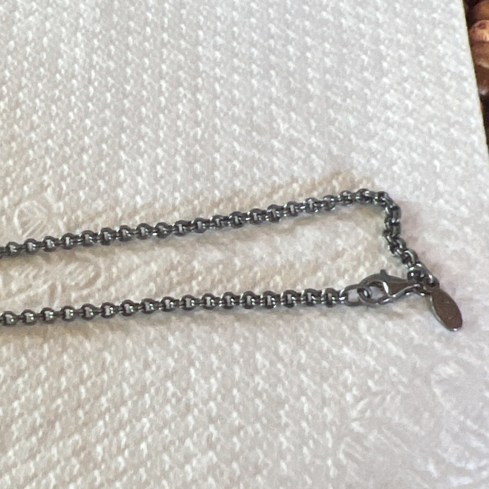 Vintage Authentic Pandora Oxidized Black Chain #590402-60 New In Package 23.6″