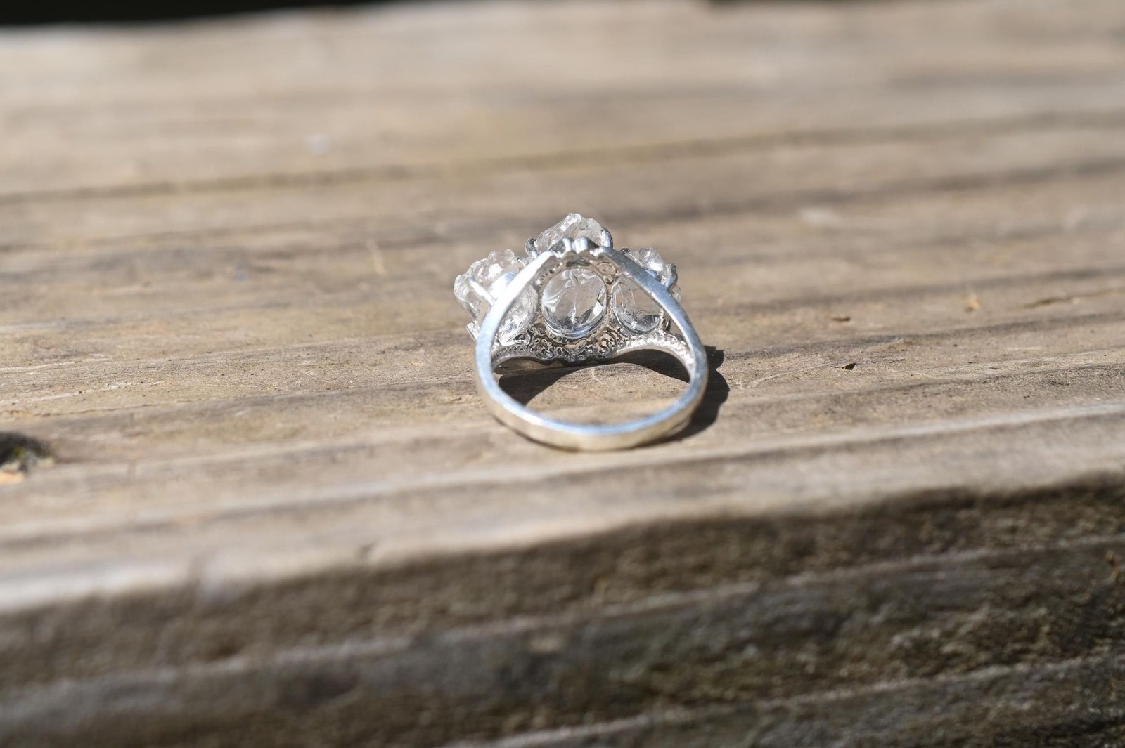 Engagement ring Lake county diamond sterling silver size 3 4 5 6 7 8 9 10 11 12