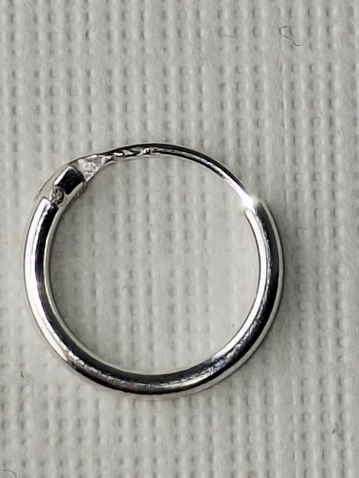6 Pairs 8 mm & 10 mm Hoop Earrings Sterling Silver, Wire-in-Tube Closure