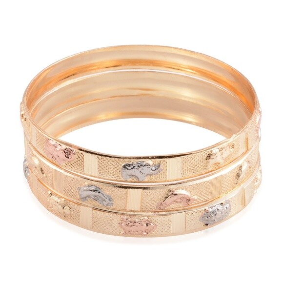Bangle Bracelet Women’s Set 3 Original Box 7.0 In