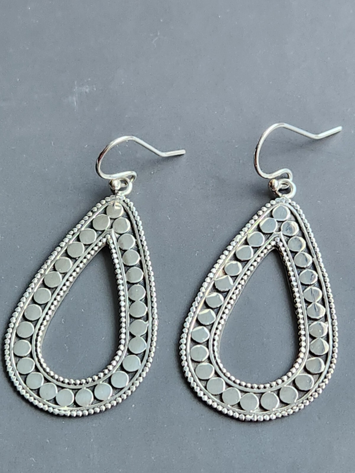 SAMUEL B .925 STERLING SILVER EARRINGS, 2 1/8 ” LONG