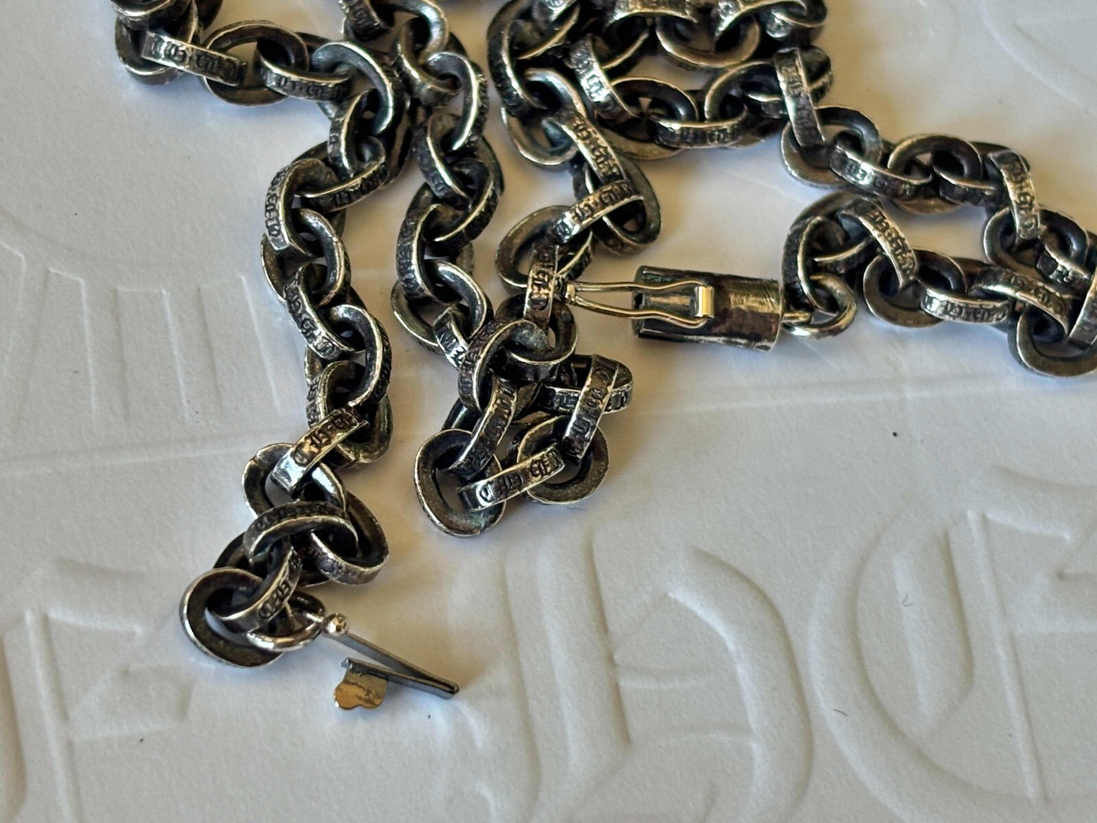 100% Authentic Chrome Hearts Paper Chain Necklace 20inch (50cm)