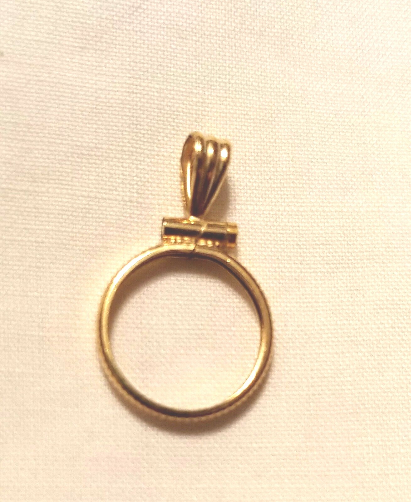 Fuller Findings Yellow Gold Filled. 13mm (12.7)Coin Bezel Pendant
