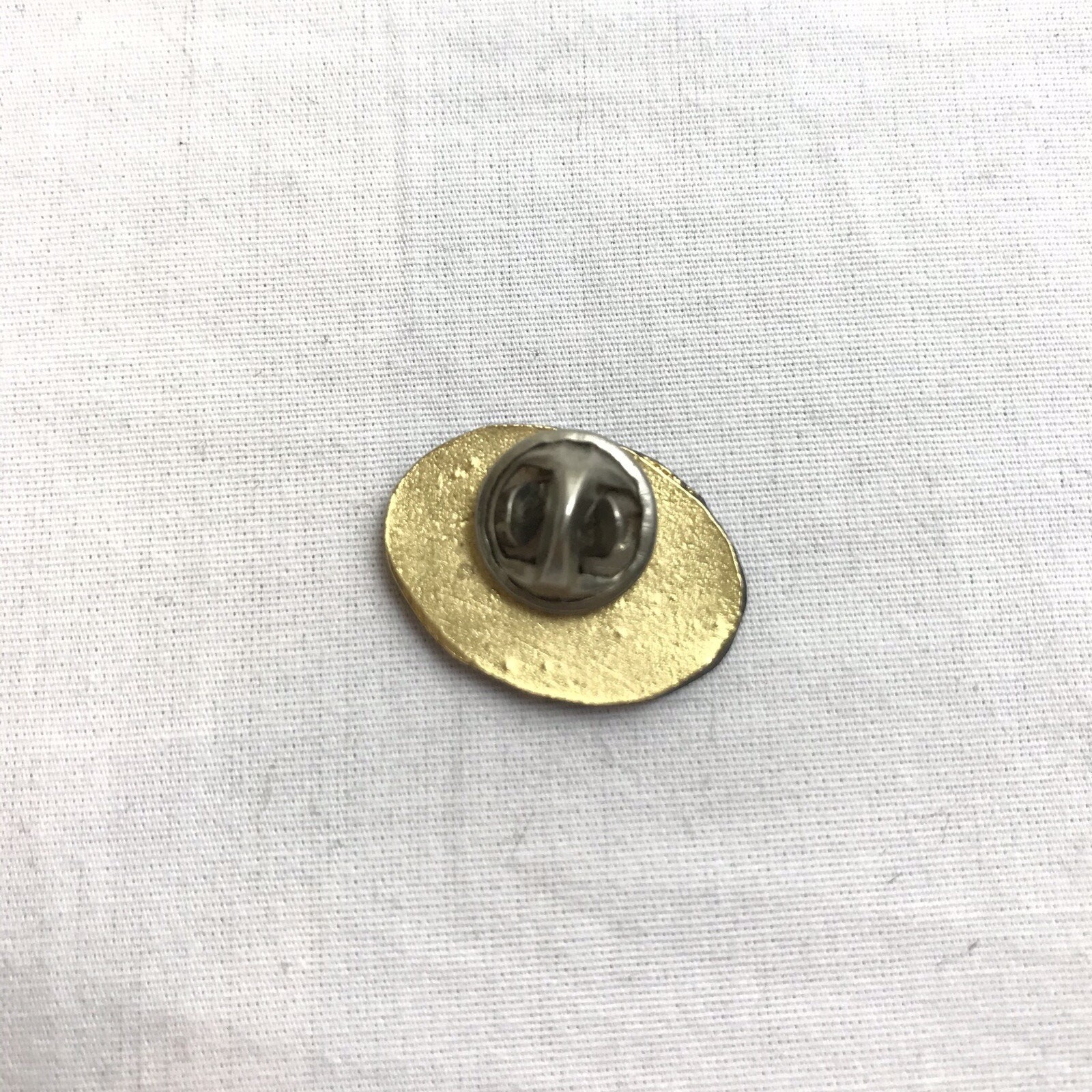 Abate MDA Ride Pinback Motorcycles 1989 Muscular Dystrophy Awareness Black Gold