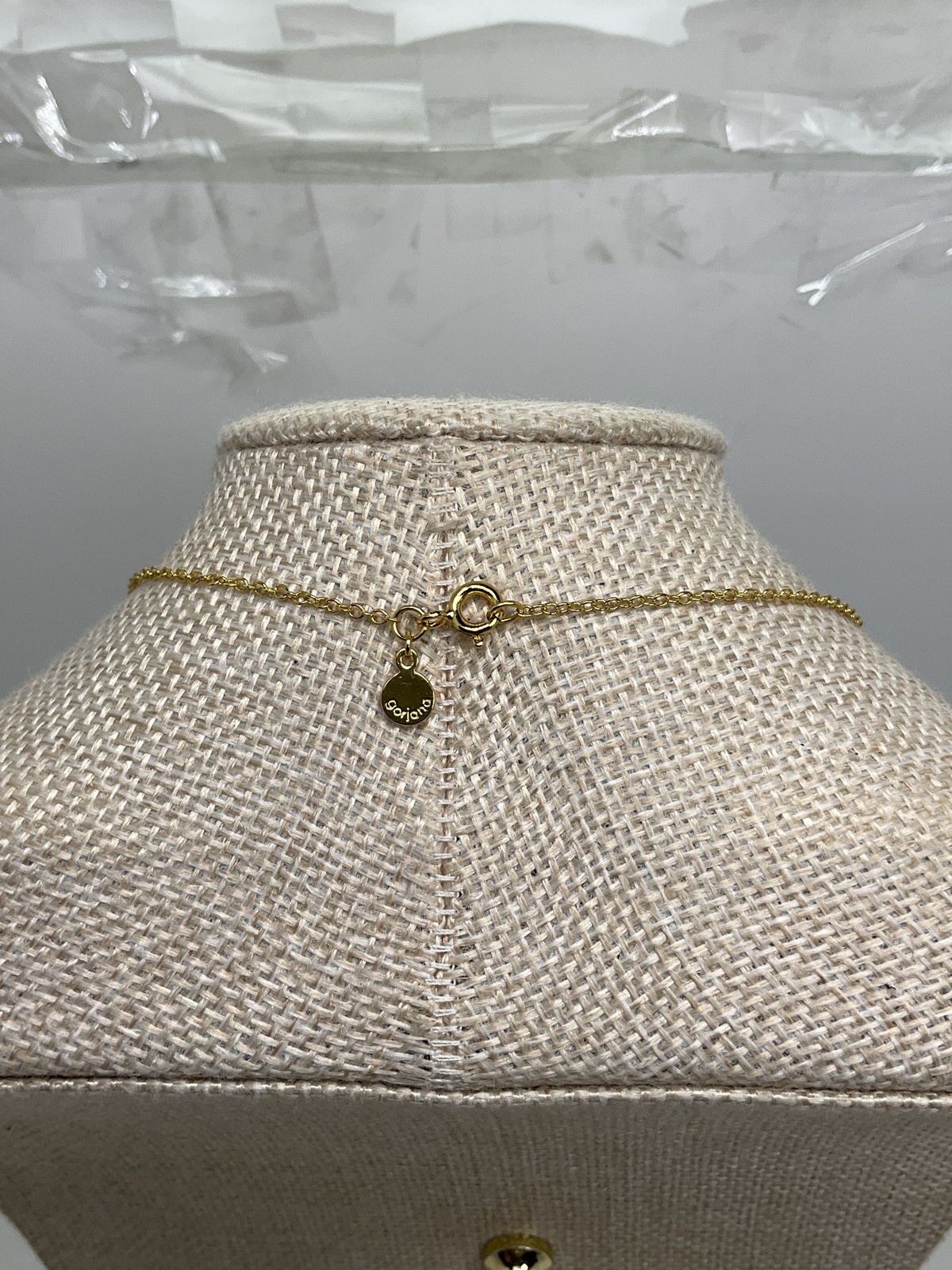Gorjana Textured Curb Bar Pendant Necklace
