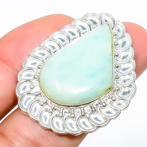Natural Amazonite – Russia Gemstone 925 Silver Plated Ring s.7 TR7508-8
