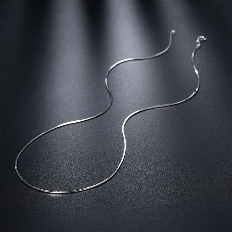 925 Sterling Silver Snake Chain Necklace High Quality For Men Women Pendant Link