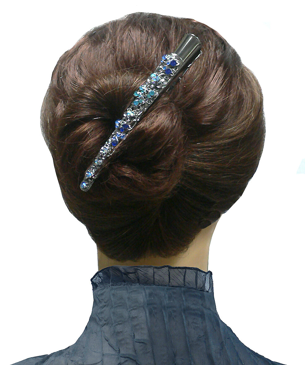 Set of 3 Crystal Alligator Duckbill Hair clips Beak Clips Women Hair Styling