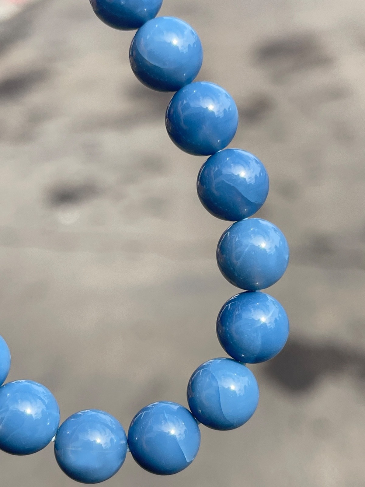 Owyhee Blue Opal Rare Natural Bead Crystal Gemstone 9mm