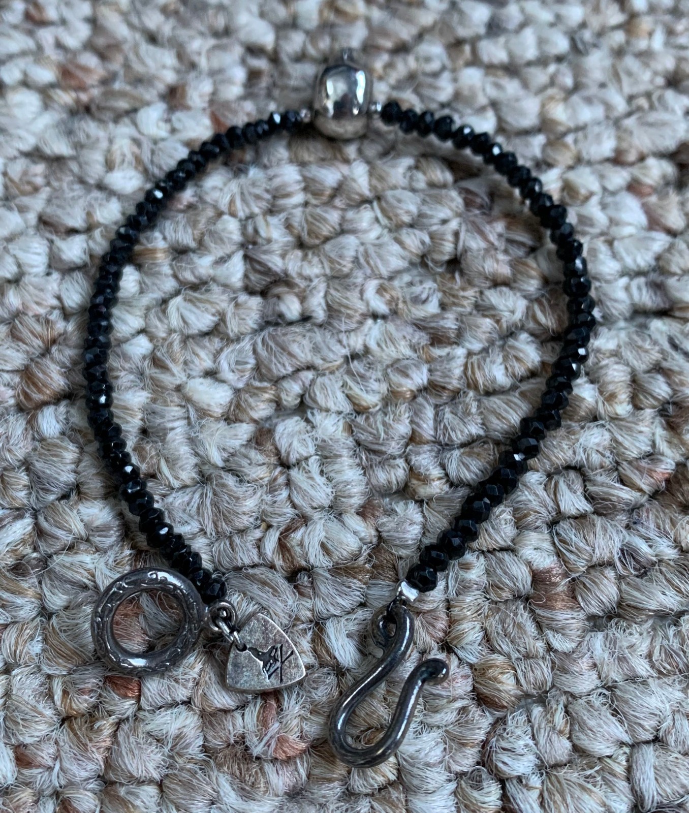 Hysteric Glamour Sterling Silver Jewel Skull Bracelet+ Box