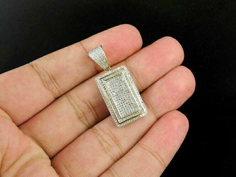 2.00 Ct Round Cut Diamond VVS1/D Pendant With Free Chain 14K Yellow Gold Finish