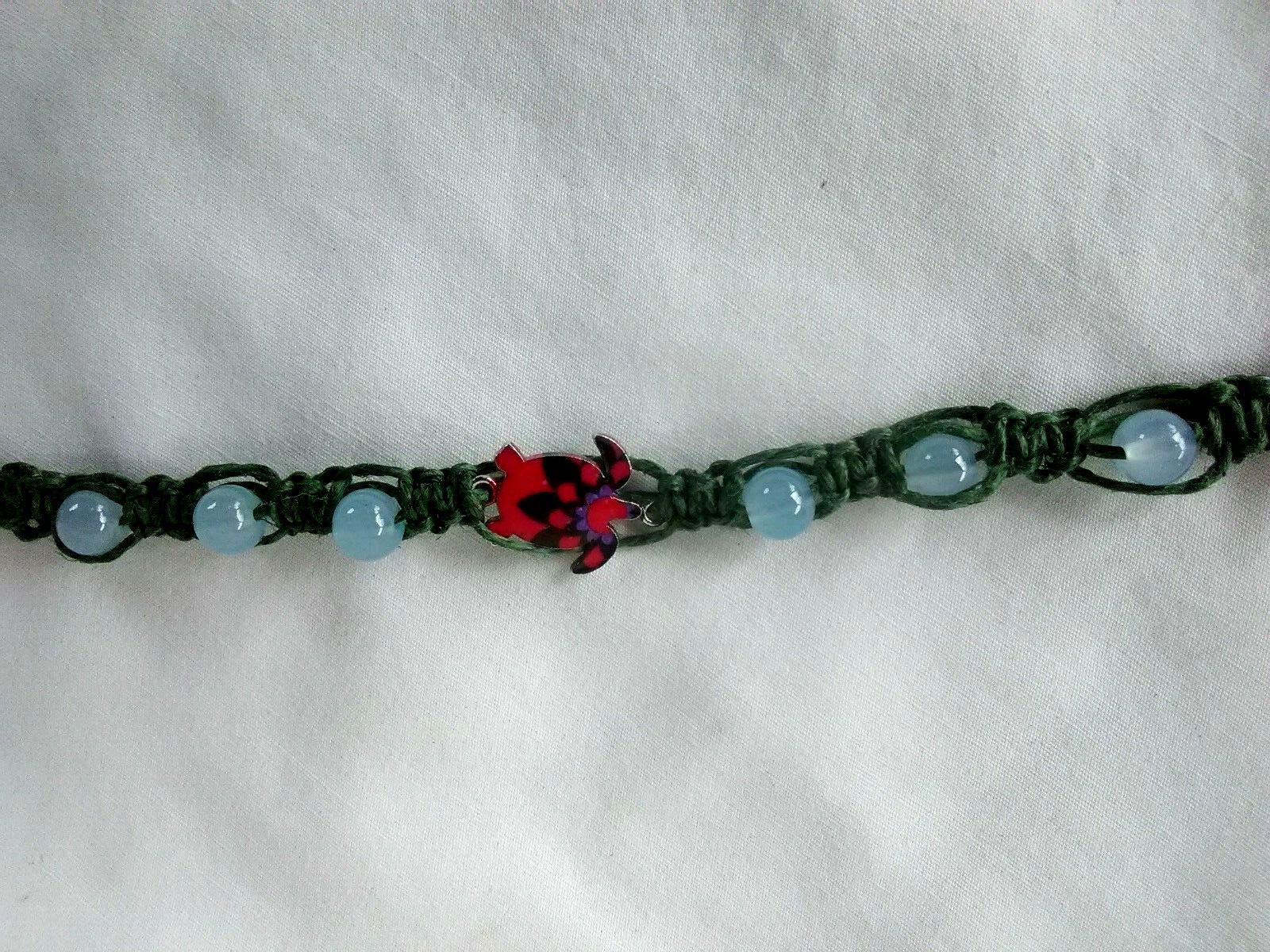 Anklet or Bracelet Braided Hemp Adj Unisex 11″ Eco Friendly USA Seller New