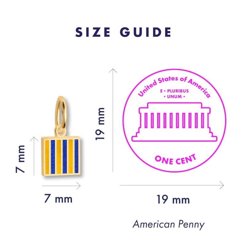 Nautical Flag Silver Mini Charm for Bracelets & Necklaces – Sterling Silver Jewe