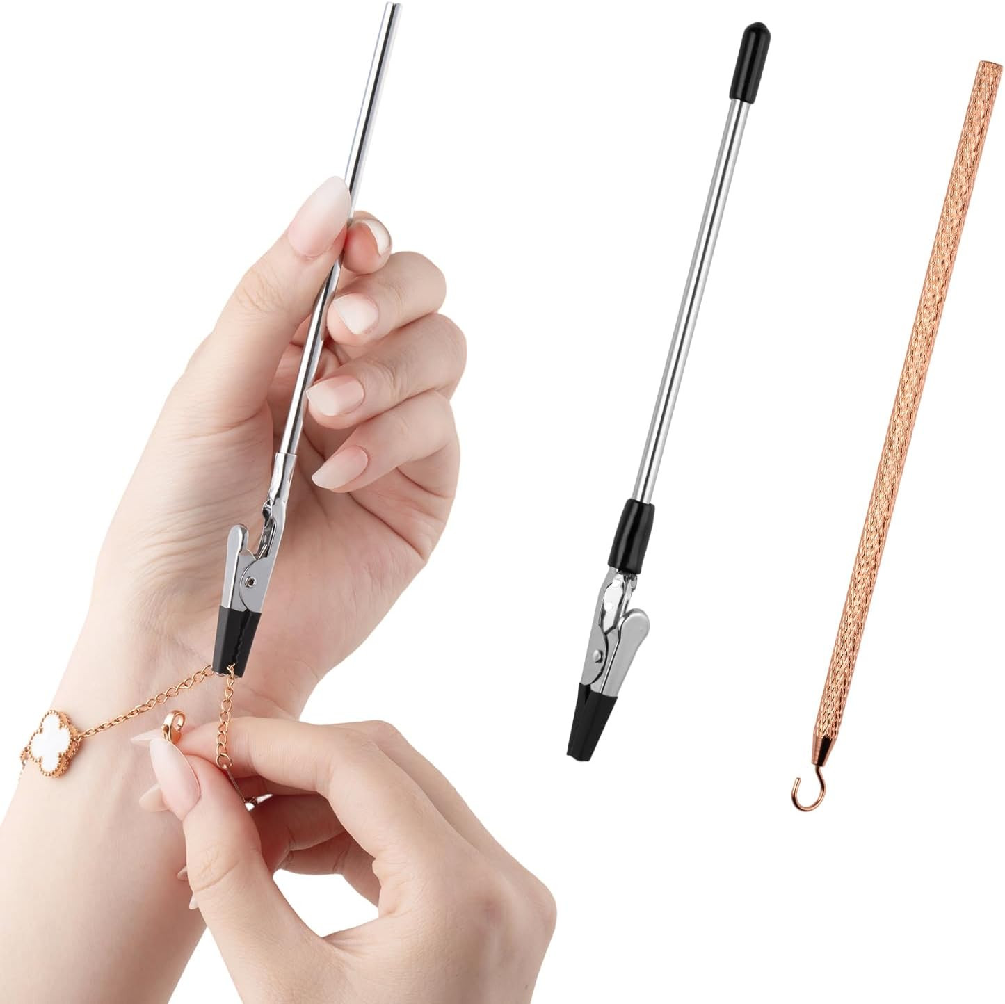 2 Pcs Bracelet Helper Tool Easy to Put on Yourself | Portable Fastener Helpers T