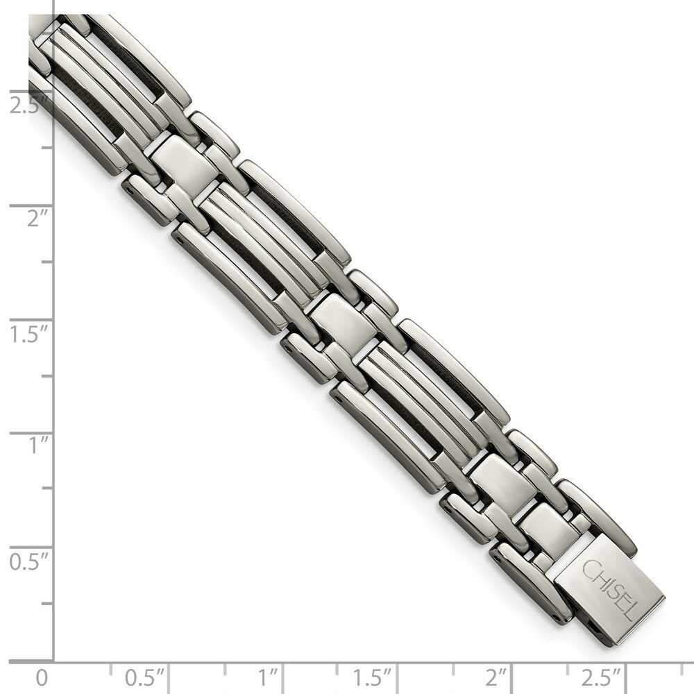 Titanium Polished 8.5in Bracelet