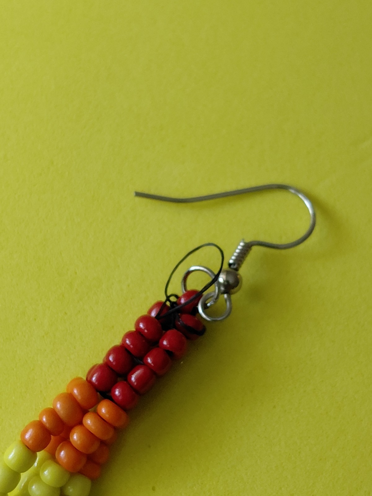 Boho Rainbow tassel earrings pride