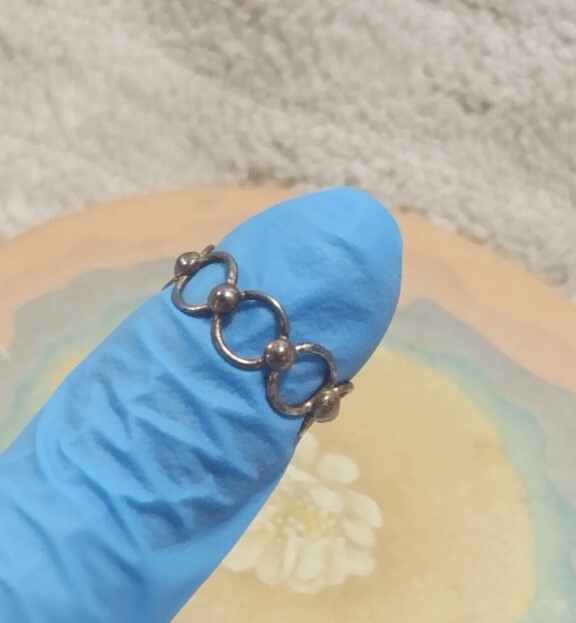 Womens Daily Use Solid Metal Adjustable Circle Style Foot Toe Ring 925 Silver