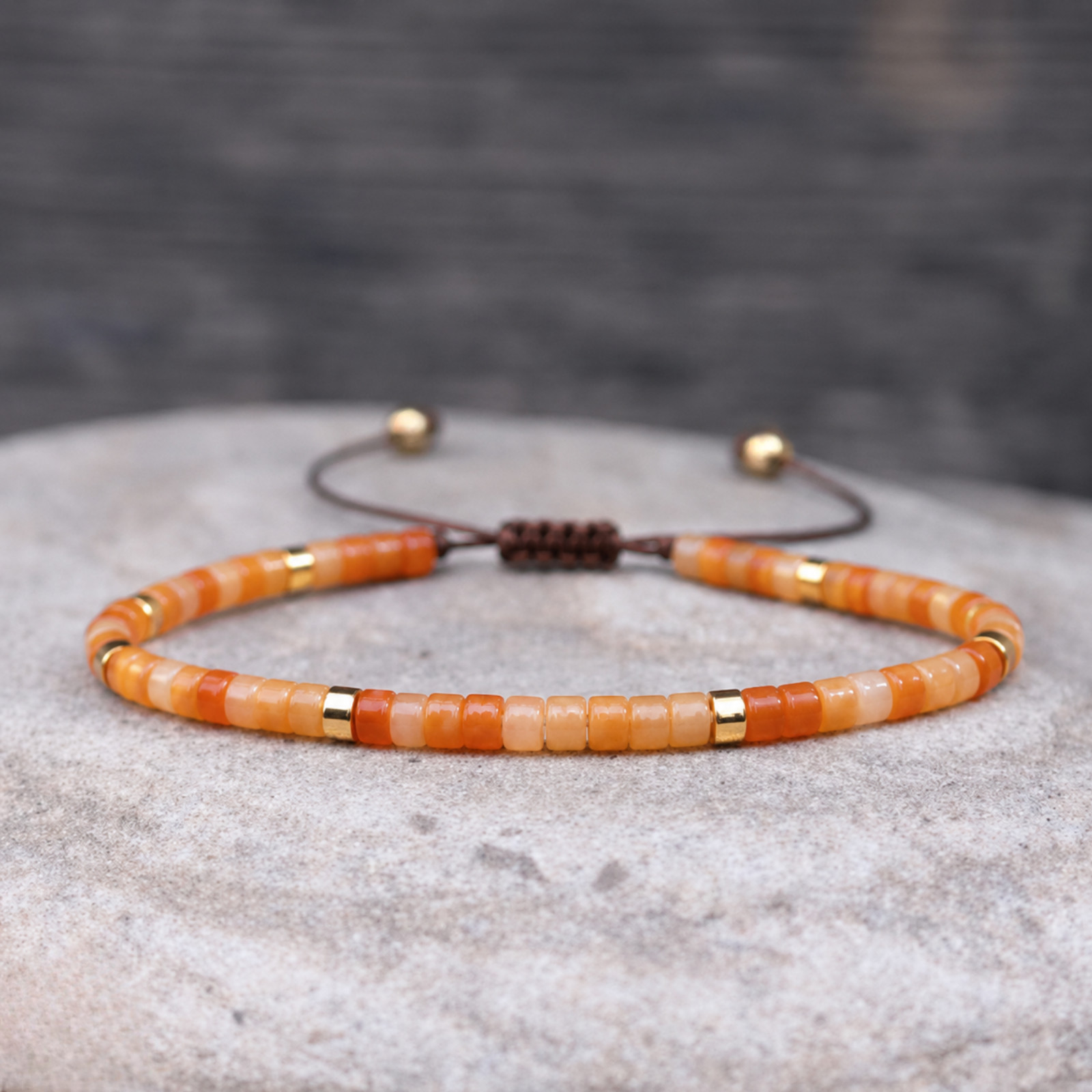 Natural Carnelian Bracelet Healing Reiki Gemstone Bracelet Gift for Men Women