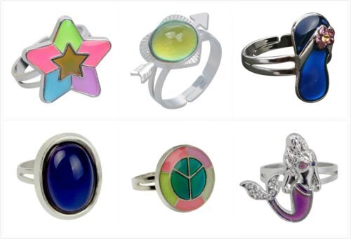 Color Change Mood Tracker Ring Emotion Feeling Changeable Temperature Control