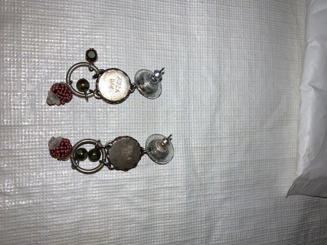ayala bar earrings vintage dangle medium length