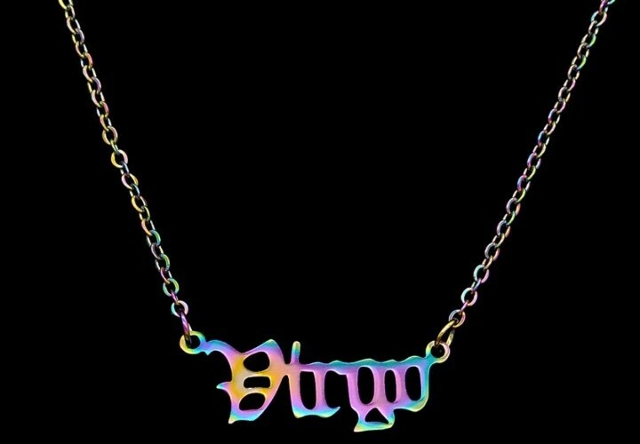 VIRGO Zodiac Astrology Necklace Rainbow Stainless Steel Free Gift Box Included!