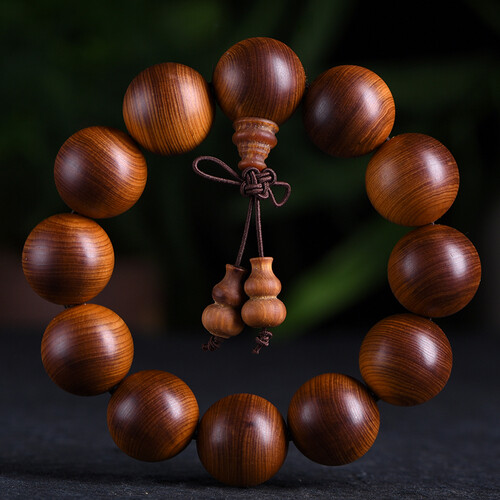 Chinese Cedar Wood 6/8/10/1215/18/20/25/30MM Round Buddha Beads Bracelet