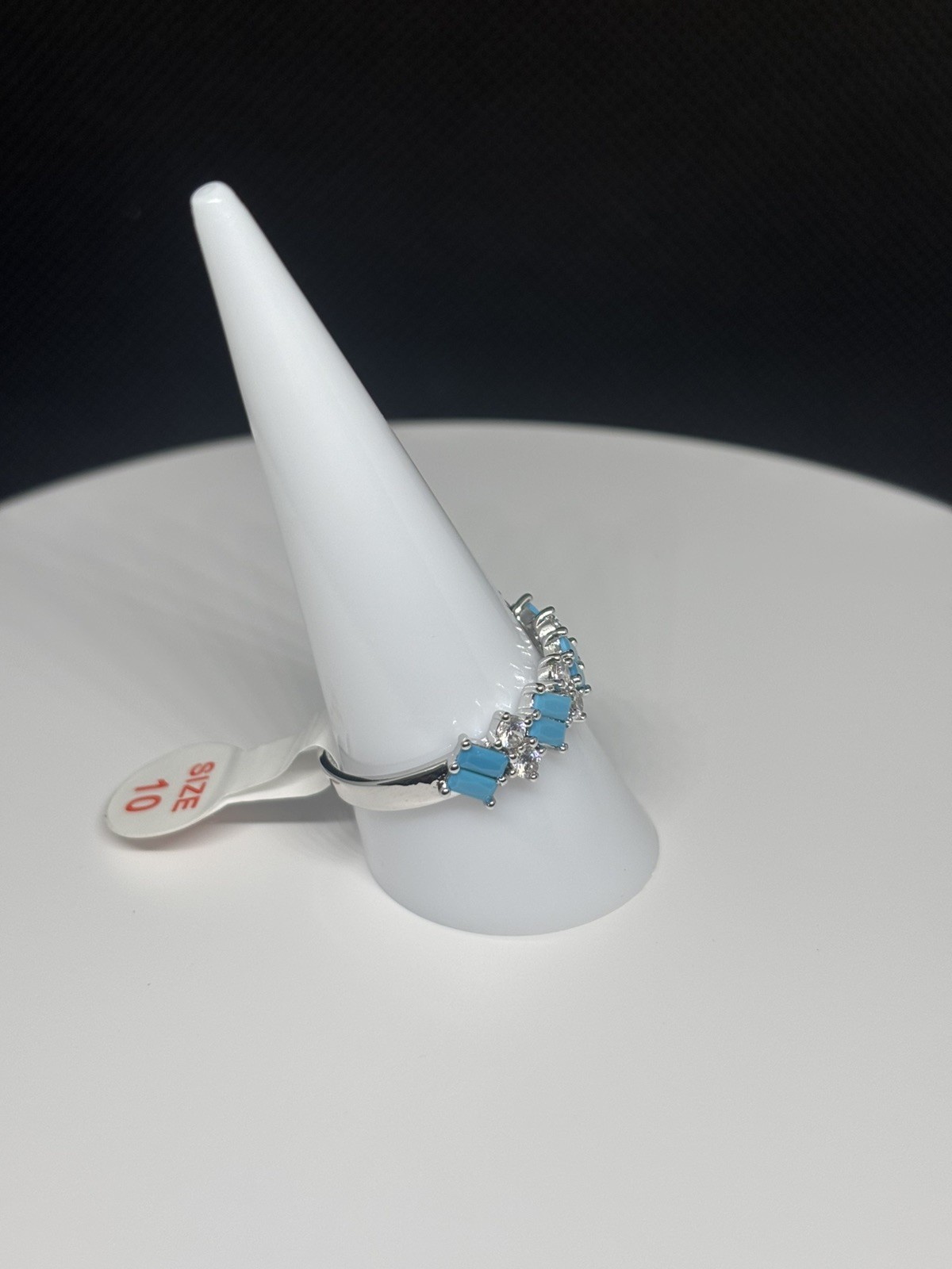 Bomb Party December 2023 “A Band of Wonder” – Size 10 Ring – Turquoise Magnesite