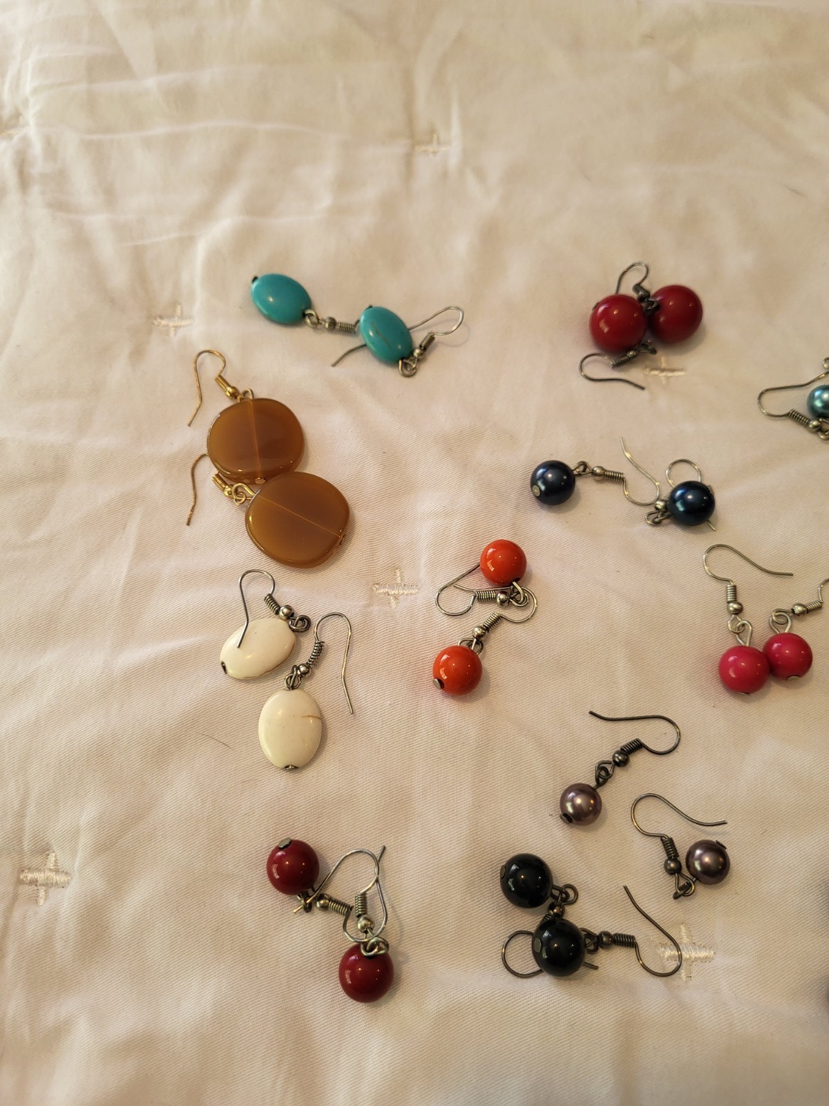 Dangle/Drop Hook Earrings, Multiple Pairs. My Daughter Outgrew Making Jewelry