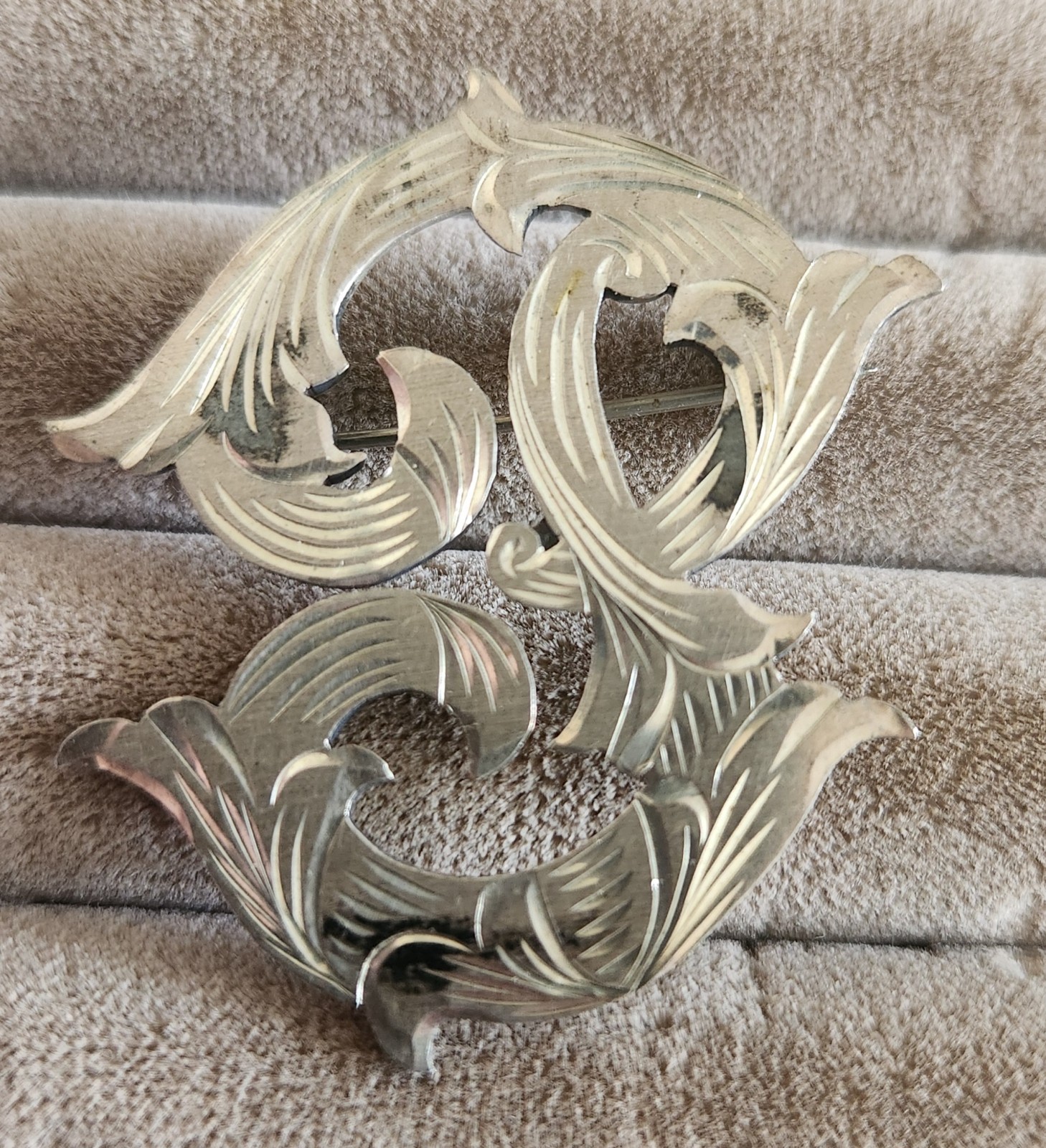 Slimex Sterling Silver 925 Free Form Pin / Brooch 11 Grams TW