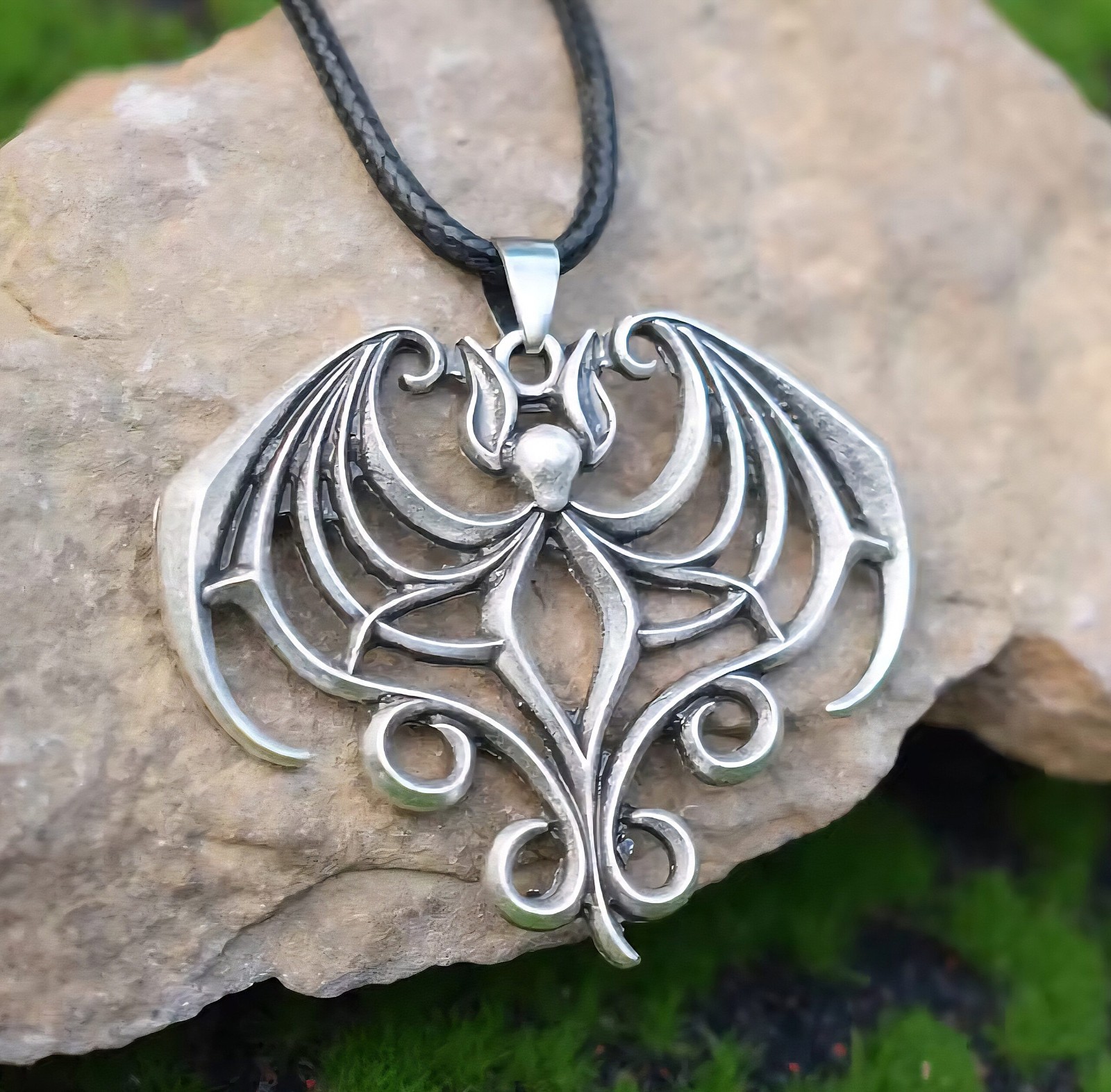 Gothic Bat Necklace
