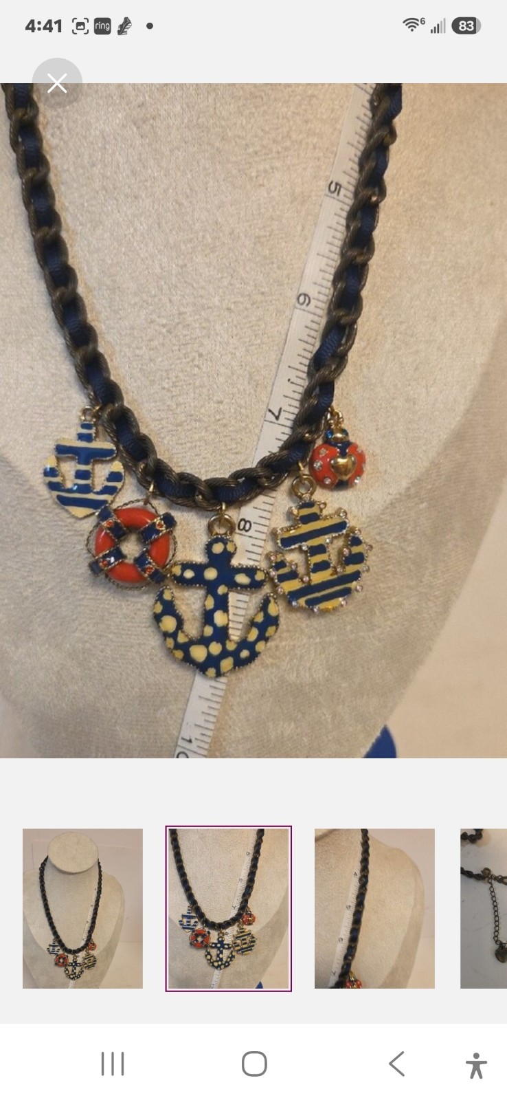 Betsey Johnson Woven Heart Layered Necklace