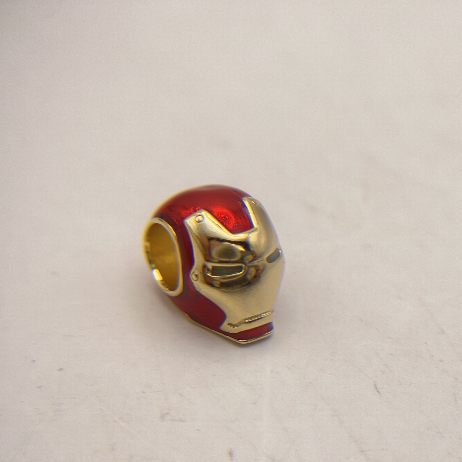 Pandora X Marvel Iron Man Helmet Glow In The Dark 14K Gold Plated Bead Charm
