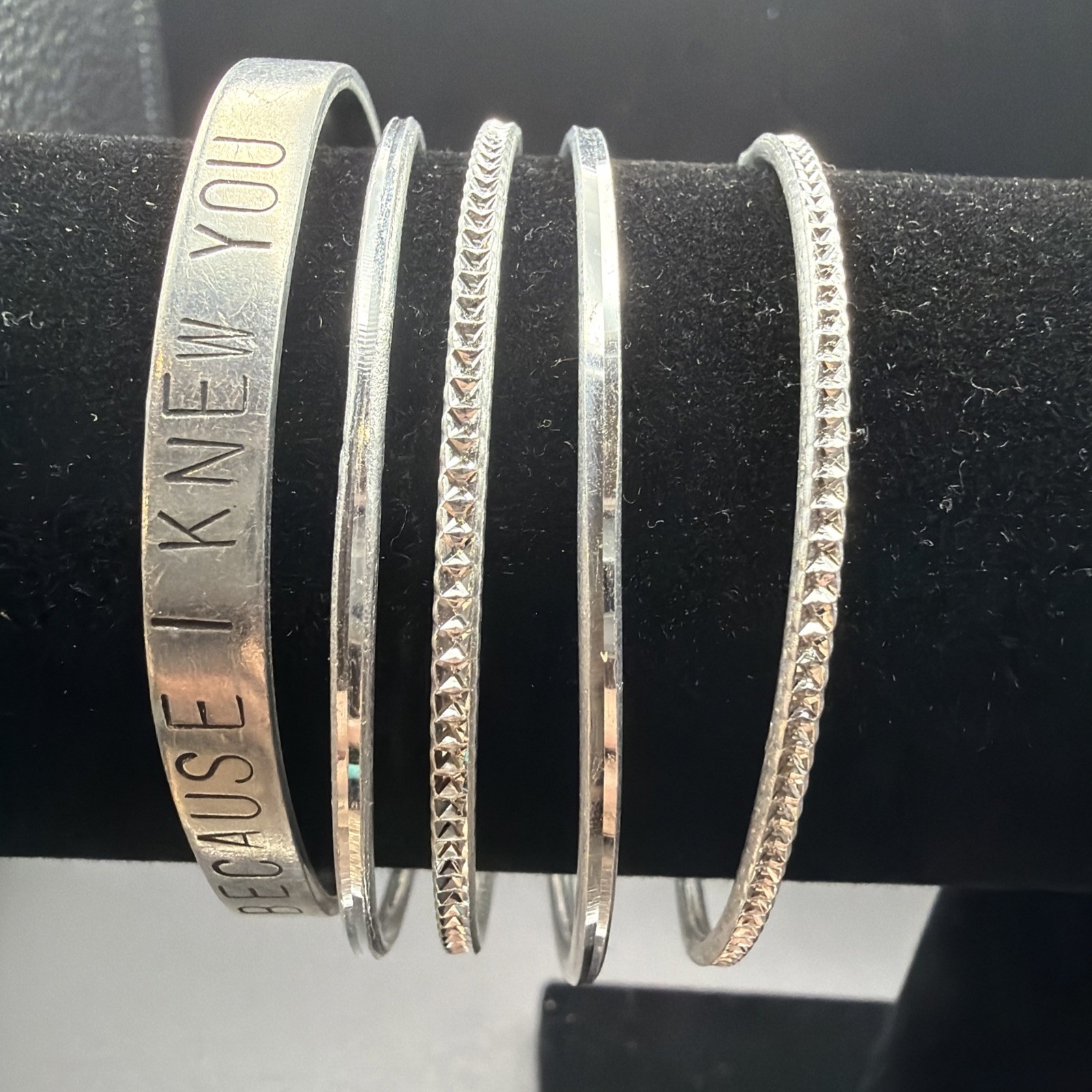 632. Lot Of 5 Aluminum Bangles