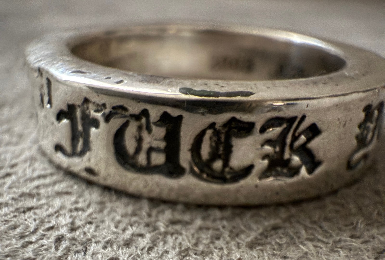 Chrome Hearts Fxxk You Spacer Ring 6mm 🔥 Best Price *Pre Owned* 2003 Size 9.5