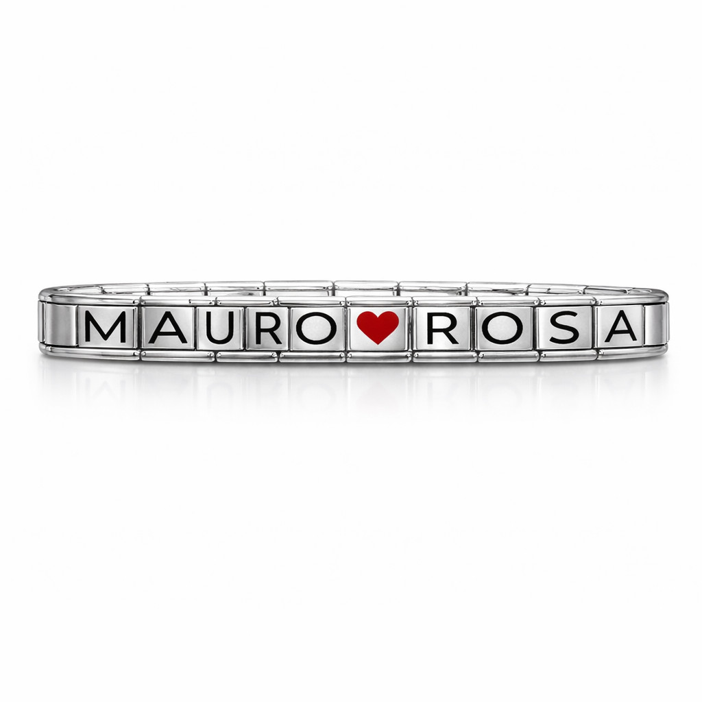 Custom Modular Bracelet Steel Compatible Modules For NOMINATION Name