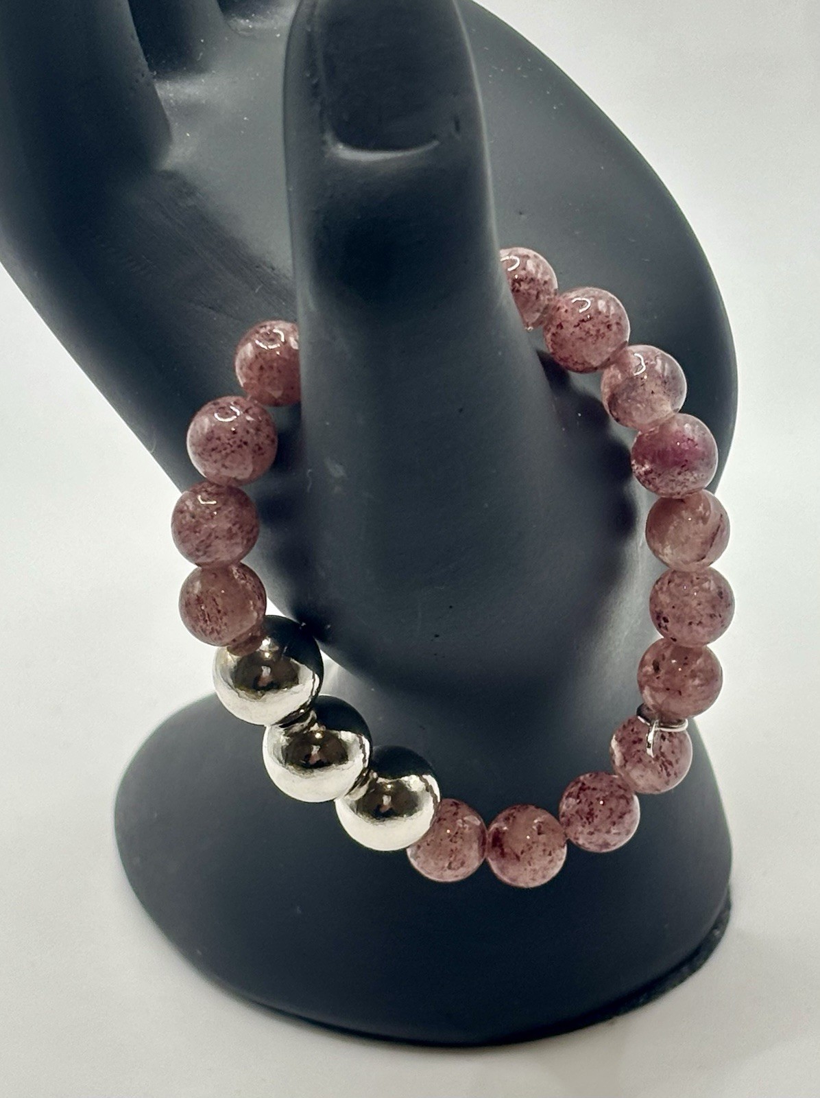 Strawberry Quarts 925 JCM bracelet