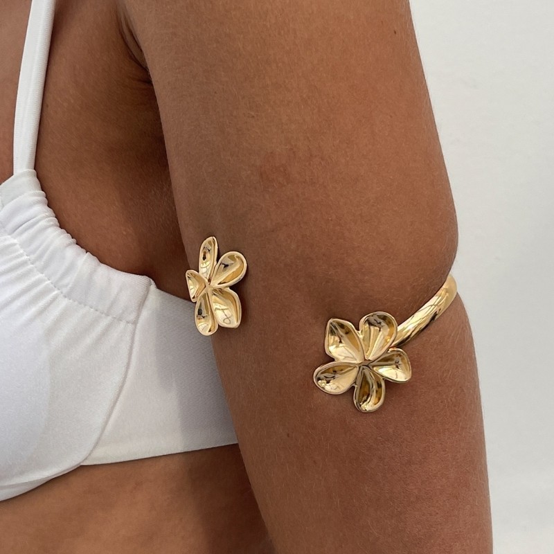 Women Marine Theme Gold Color Arm Chain Arm Bracelet for Casual Formal Outfit
