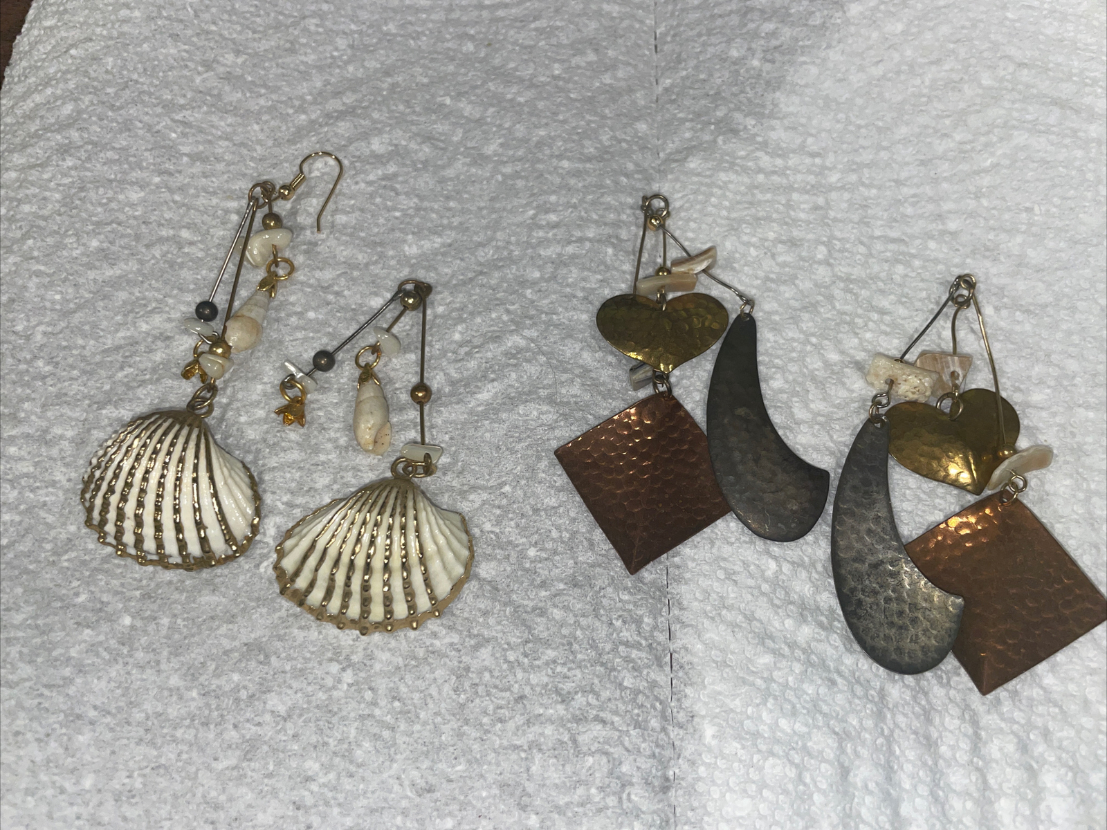 set of (2) long dangle earring bottoms