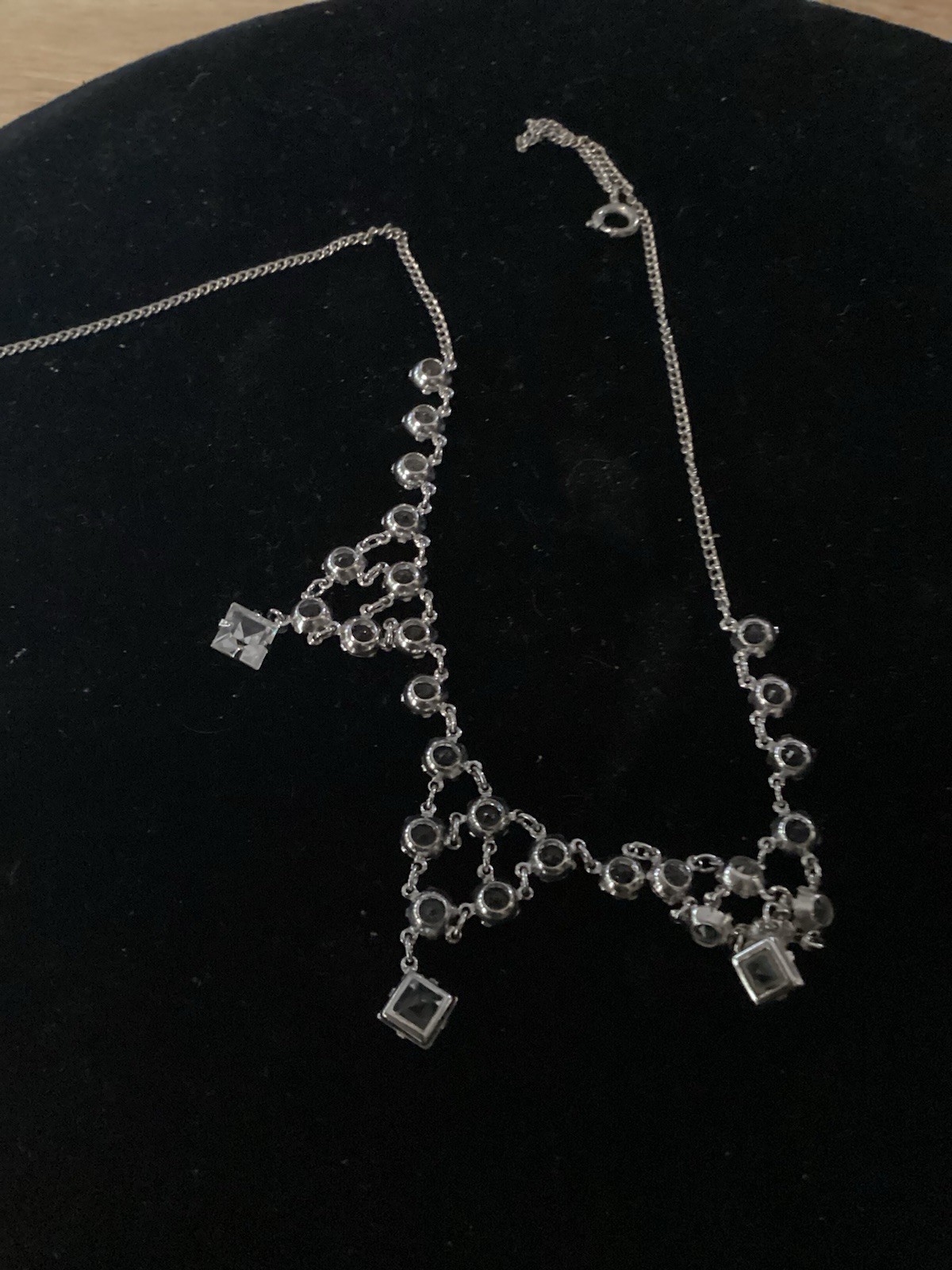 Open Back Necklace NOT STERLING