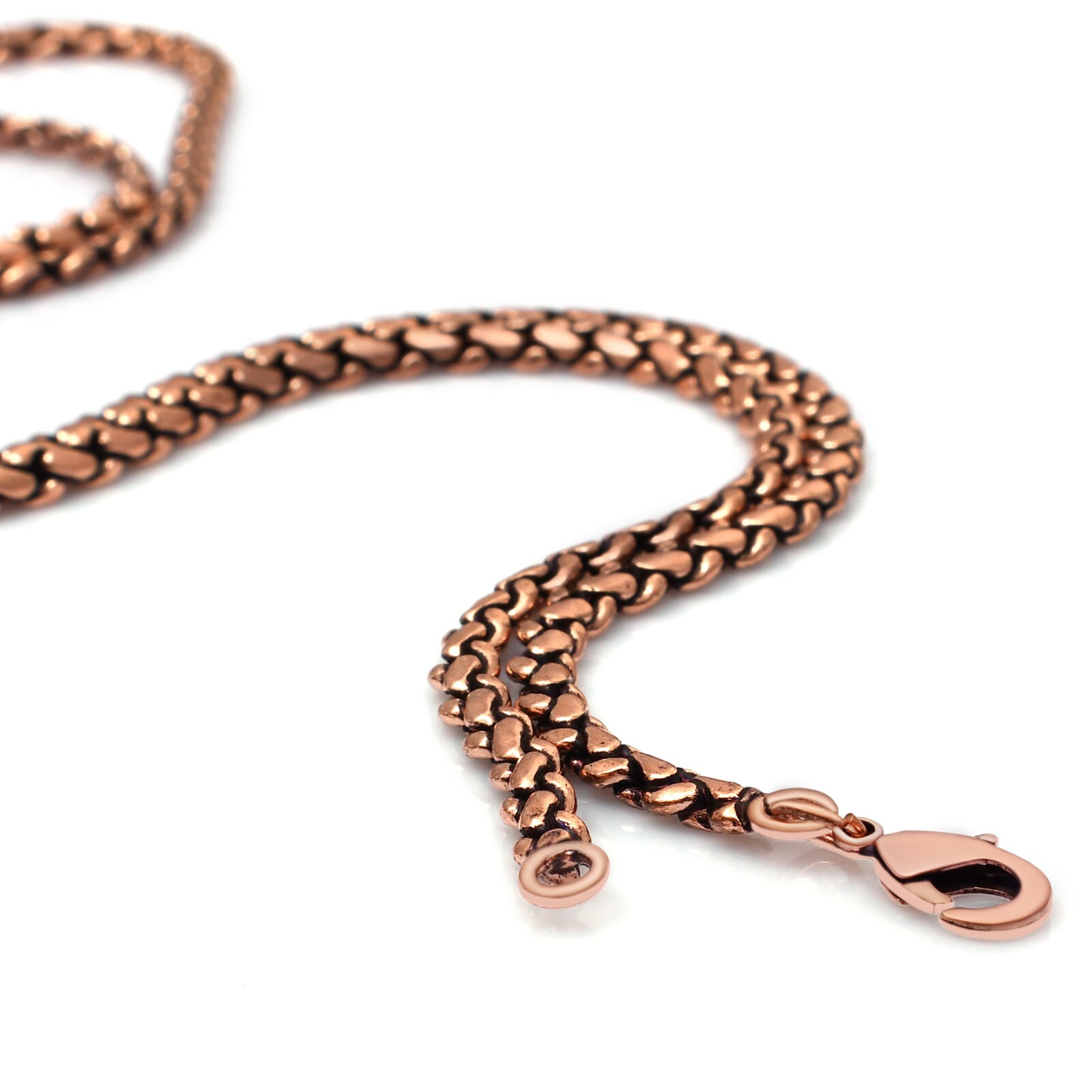 Pure Copper Rope Chain 100% Oxidized Handmade Necklace Gift For Jewelry RJ-18