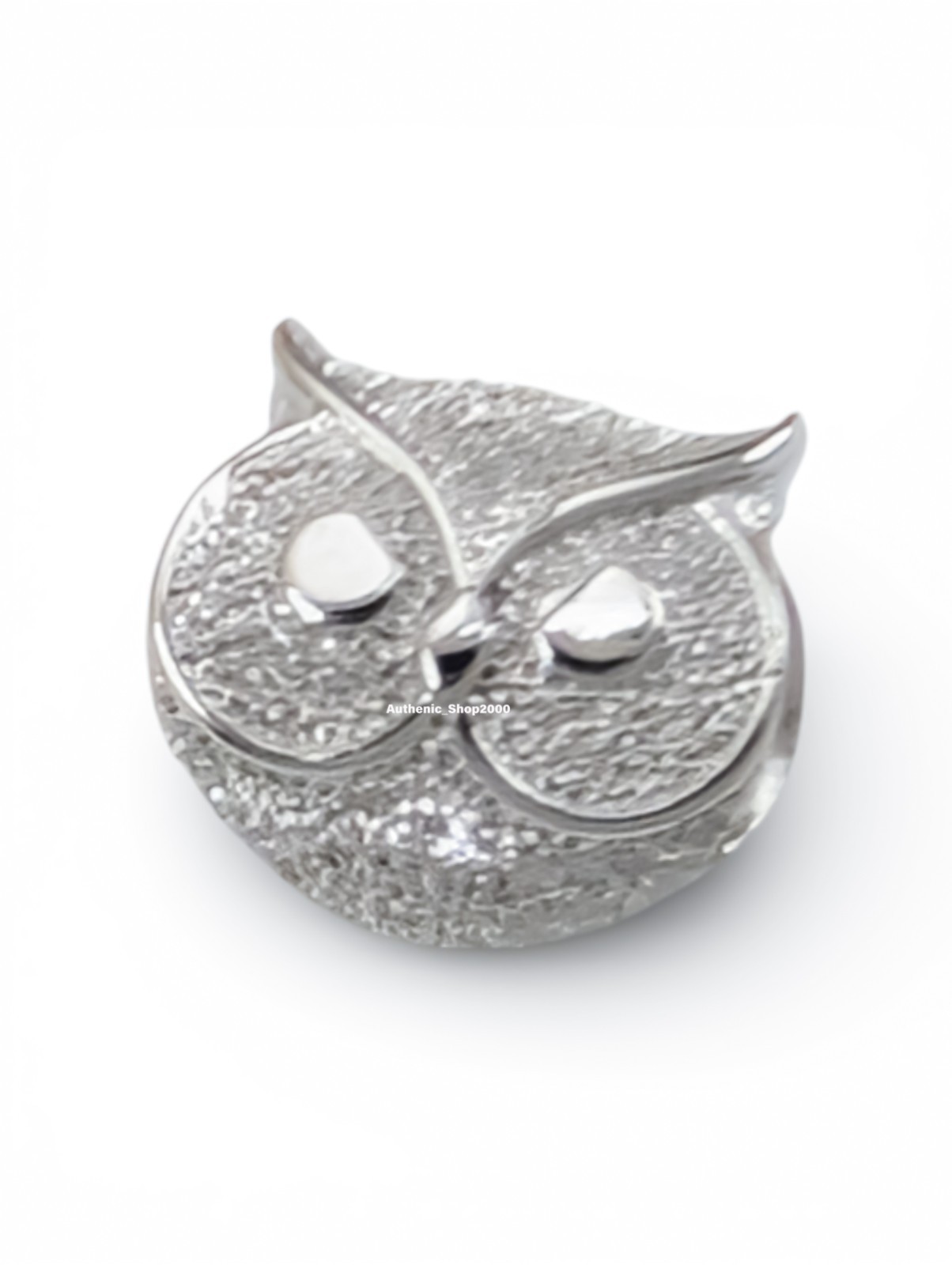 New 100% Authentic PANDORA 925 Ale Silver Textured Owl Mini Charm 794525C00