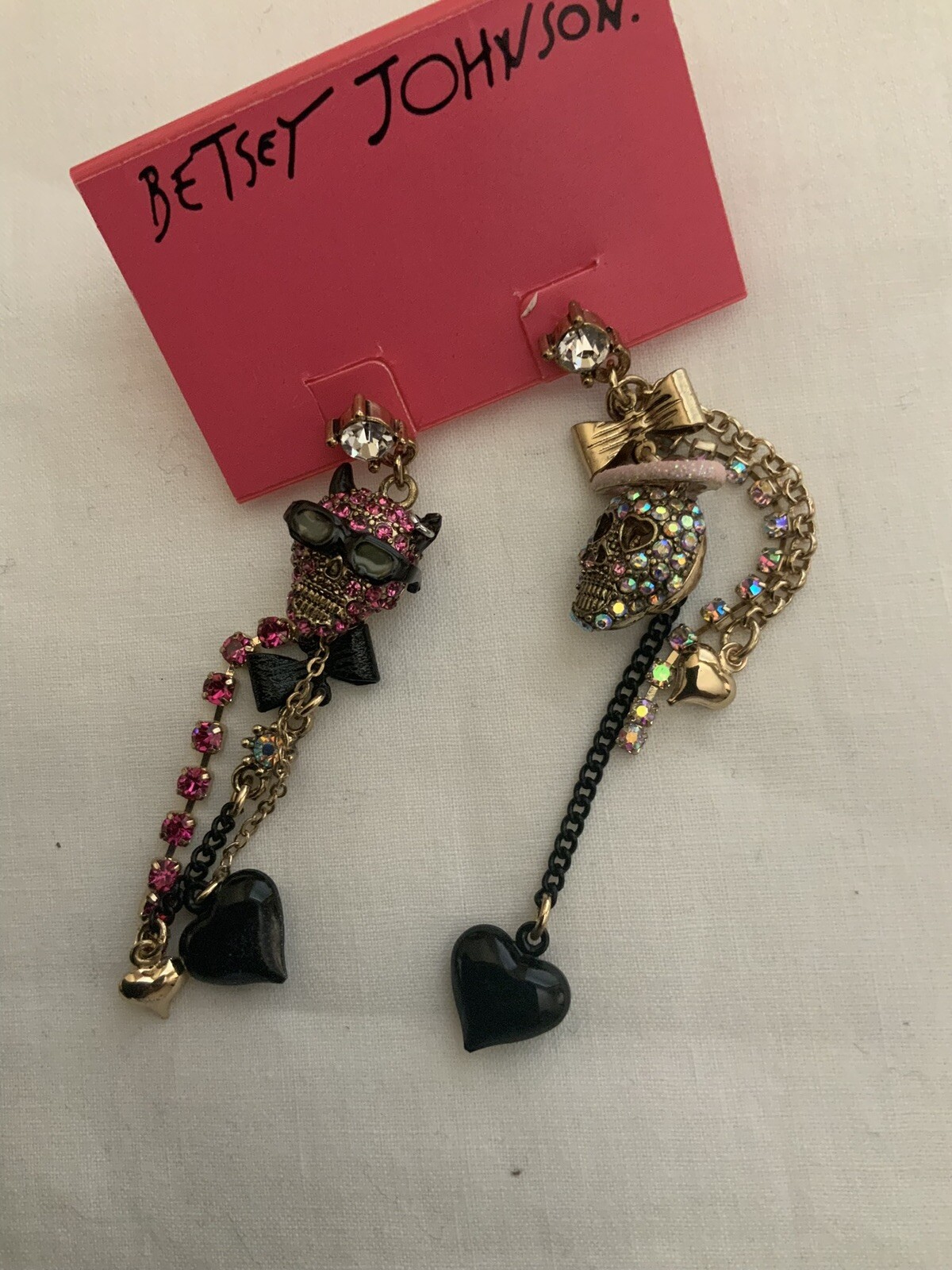 Betsey Johnson Devil Angel Earrings  Extremely Rare – 6