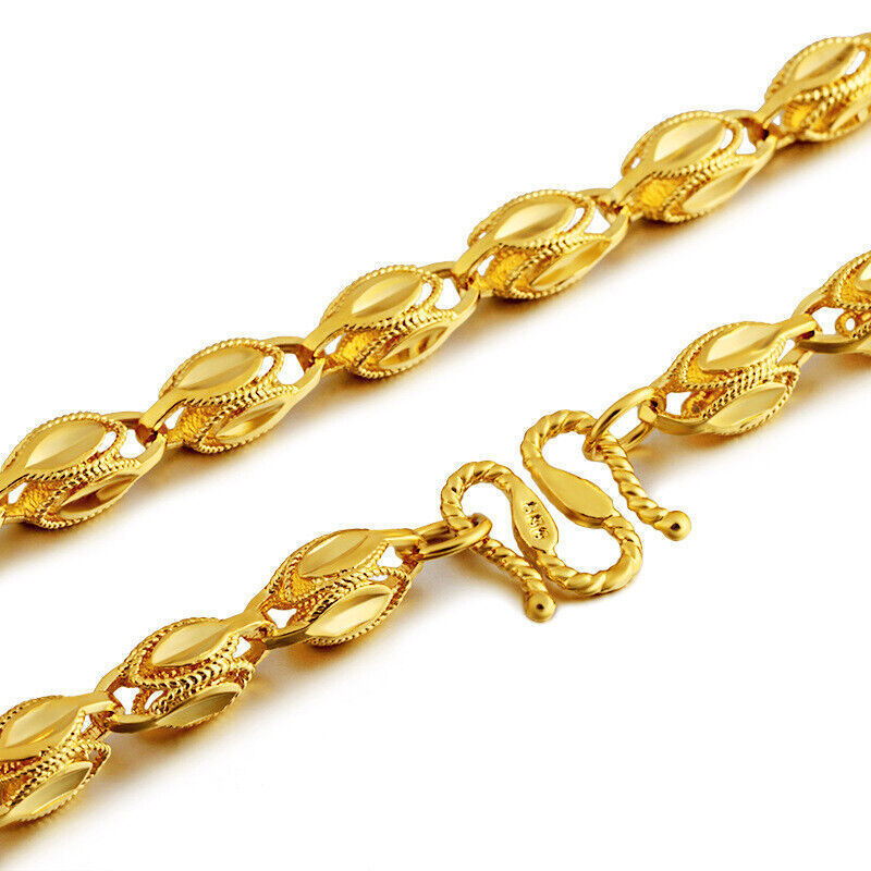 2022 Men’s Chain 22K 23K 24K Thai Baht Gold Filled Yellow GP Necklace Jewelry