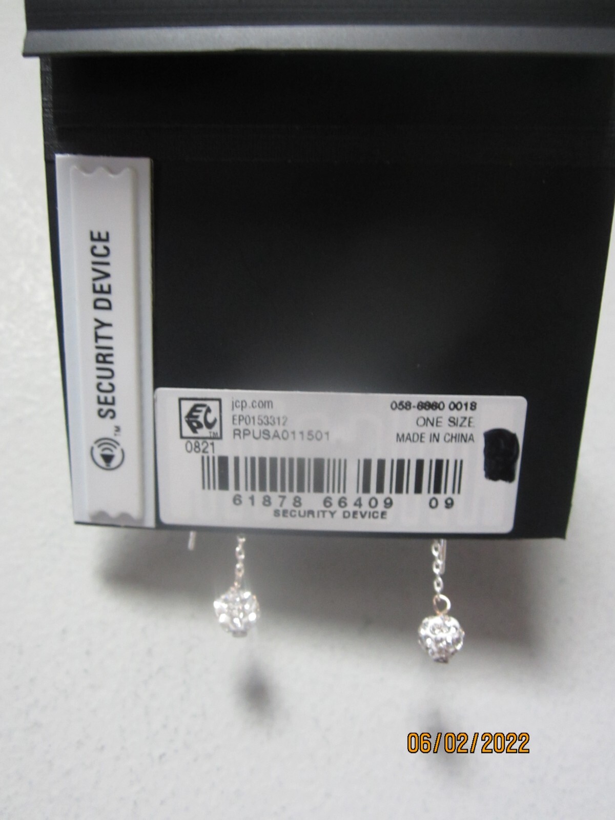 Silver Treasures 1-Pair Genuine Sterling Silver Glitter Ball Drop Earrings