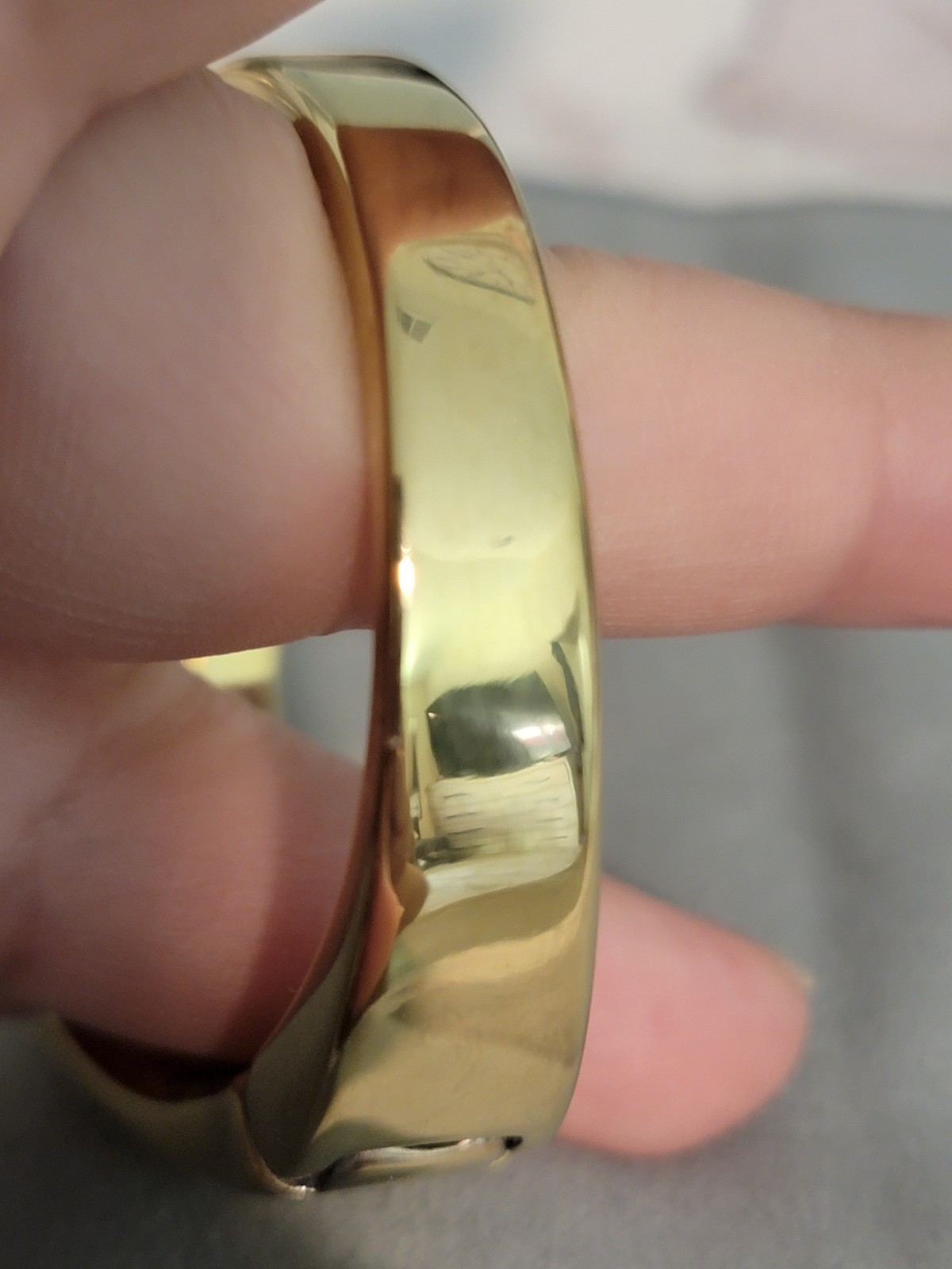 UNO de 50 ‘SER ORIGINAL’ 18k Gold Plated Rigid Hinged Bracelet $270