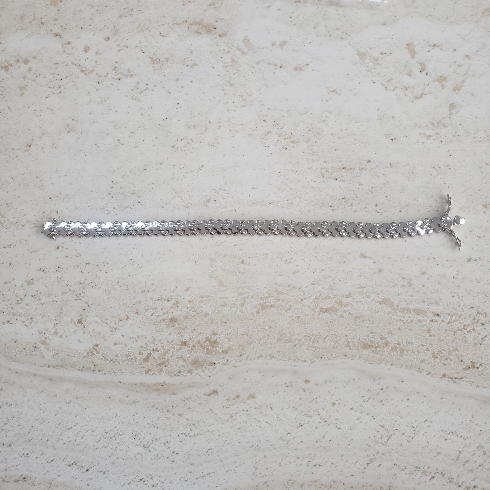 Hypoallergenic Silver Tone, Fancy Anklet/Bracelet, 20cm /8 inches – new/ tagged.