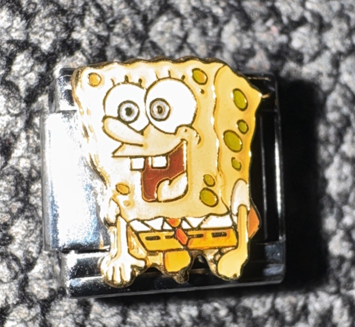 SpongeBob Italian Charm Enamel Link 9MM Y2K Jewelry Casa d’oro