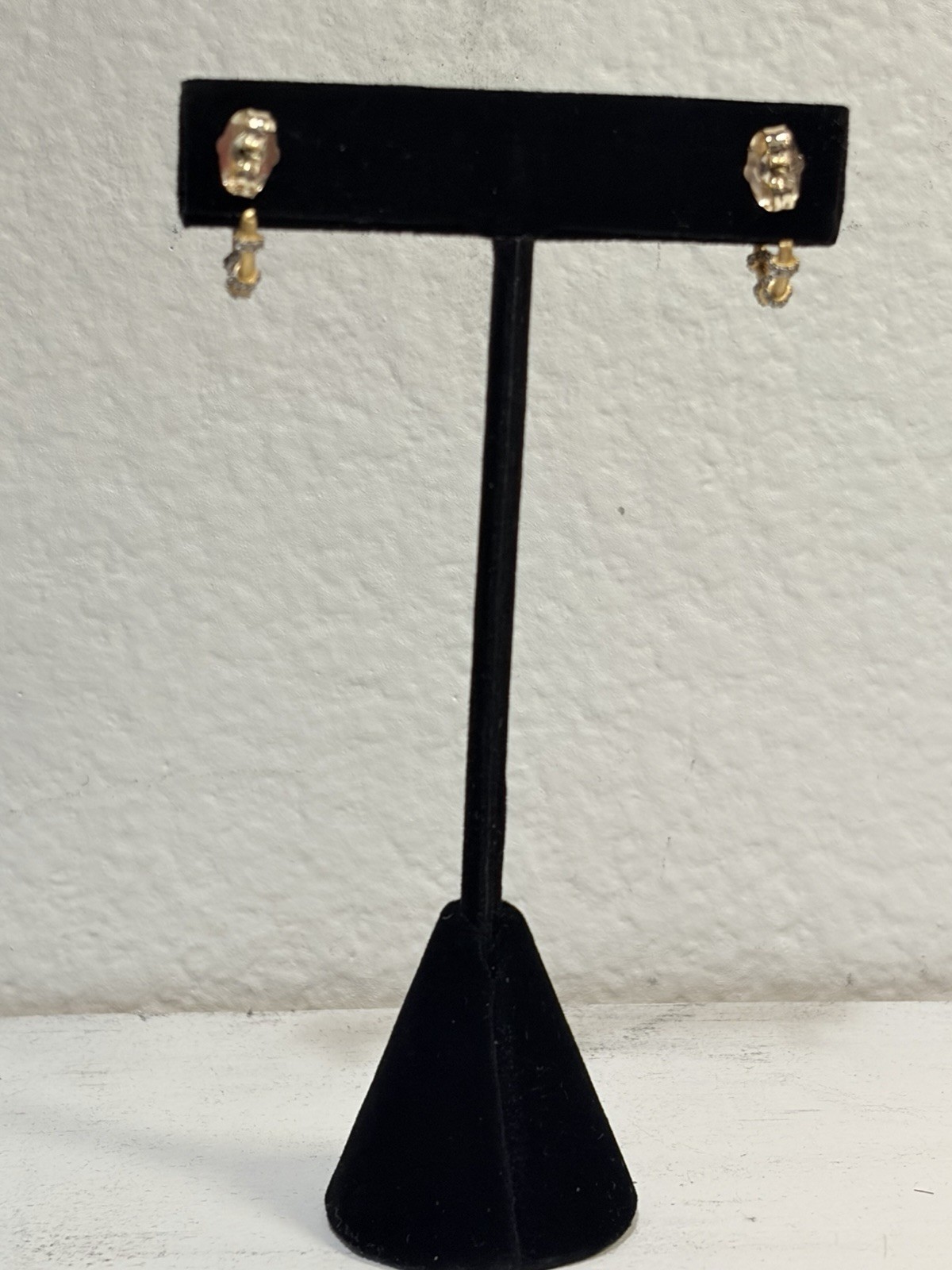 Freida Rothman Sterling Silver Push Back Hoop Earrings Gold and Silver Tone