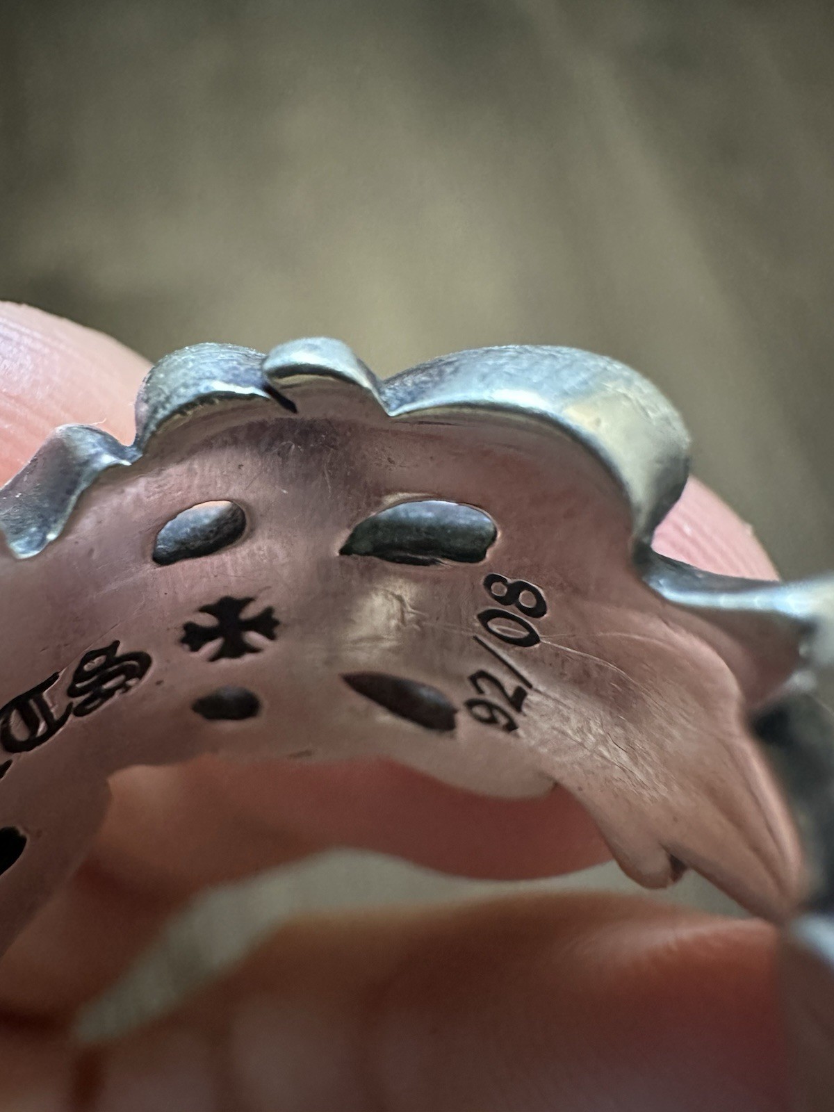 Chrome Hearts Double Floral Ring Size 7 100% Authentic