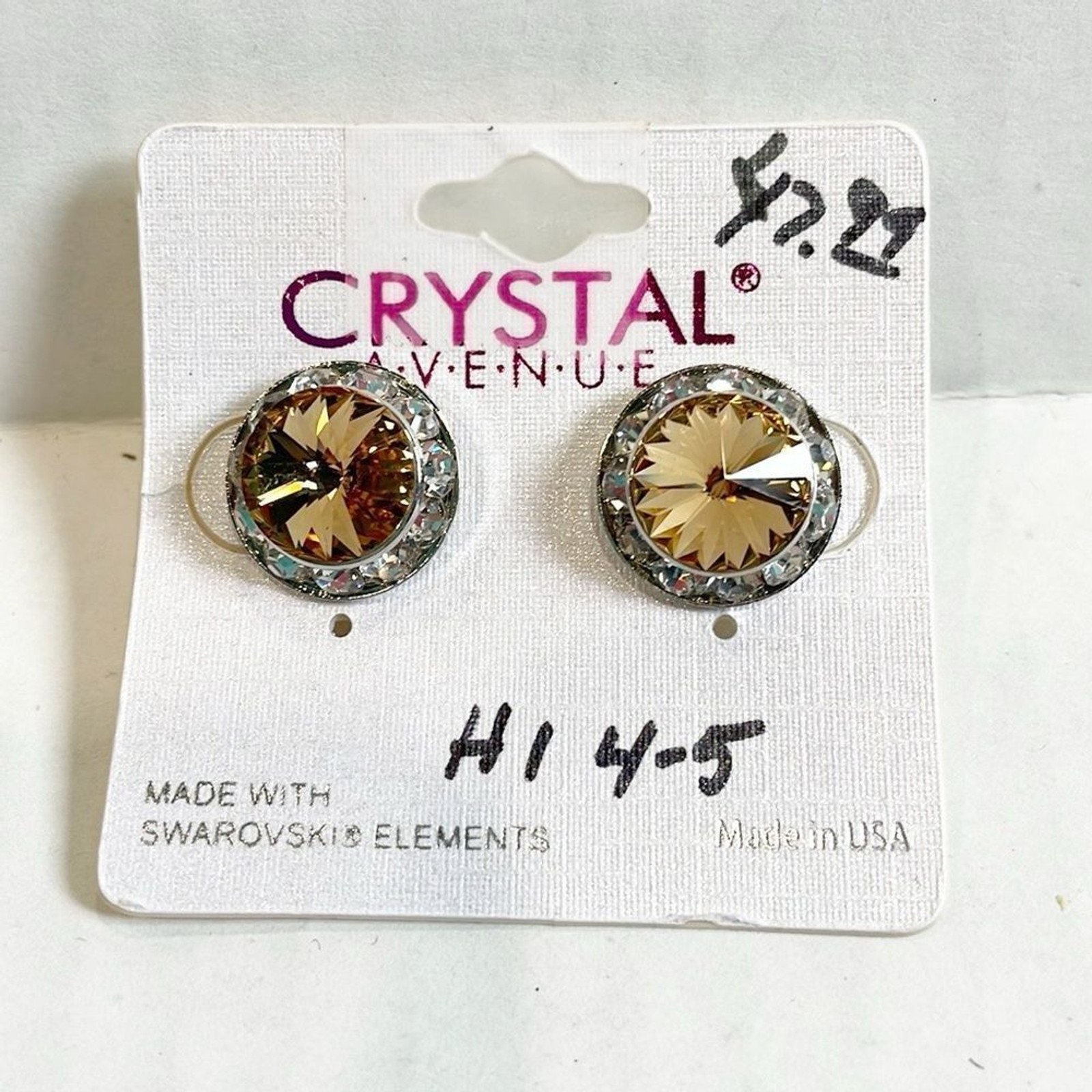 NEW Crystal Avenue Swarovski Crystal Earrings Standard Post